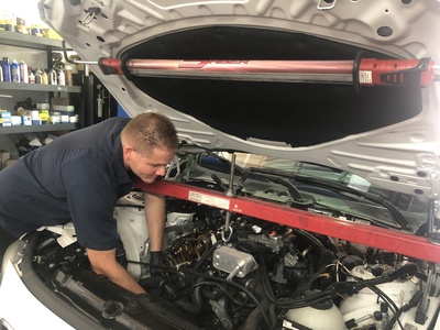 Brian Baxter at work | Foreign Auto Specialists